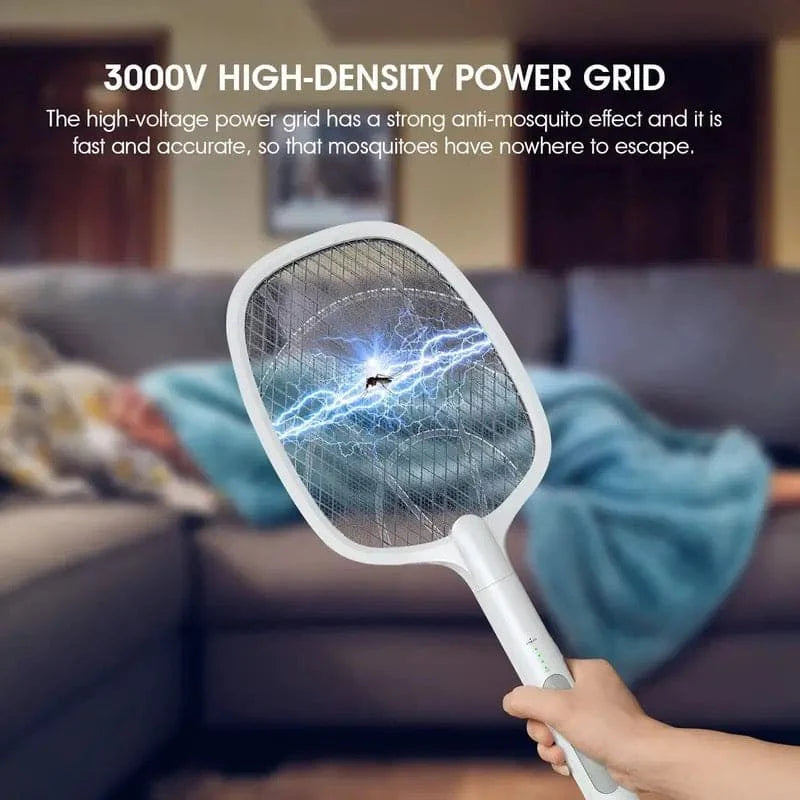 2 in 1 Electric Rechargeable Mosquito Killer Racket Lamp.