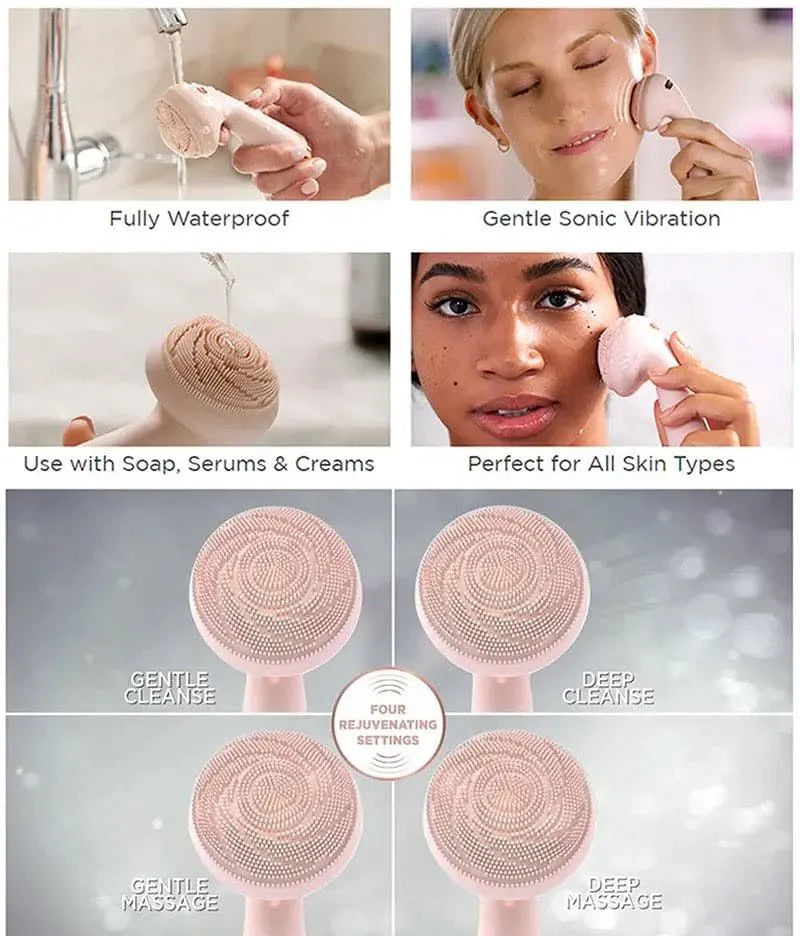 Rechargeable Facial Cleansing Brush silicone electric